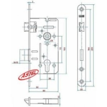 Zamek 72/50 LOB