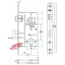 Zamek 72/60 LOB