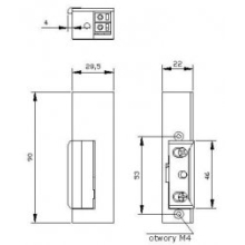 Elektrozaczep R3 lewy 12V