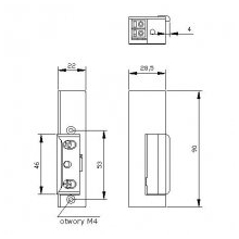 Elektrozaczep R3 prawy 12V